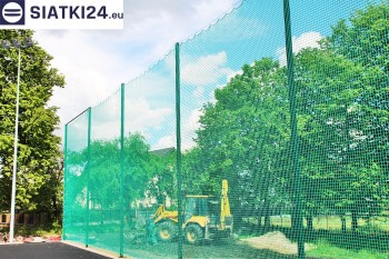 Siatki Chełmno - Zabezpieczenie za bramkami i trybun boiska piłkarskiego dla terenów Chełmna